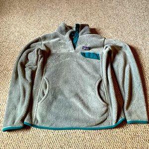 Women’s M grey and teal Pategonia